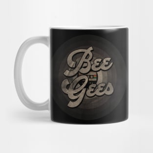 Bee First Name Retro Tape Pattern Vintage Styles Mug